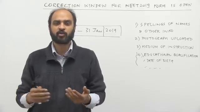 CORRECTION WINDOW FOR NEET 2019 FORM IS NOW OPEN - CALL 8527521718 TO JOIN CRASH COURSE смотреть онлайн