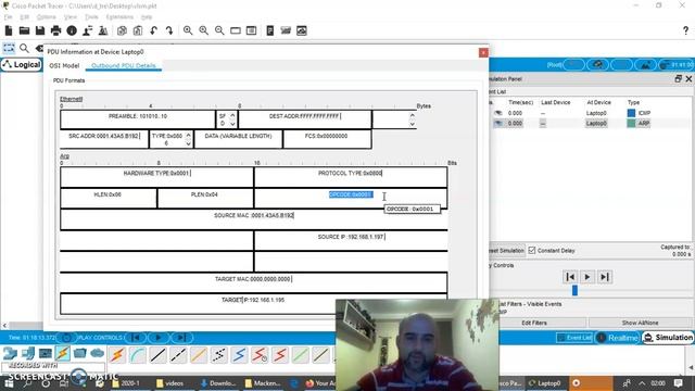 Analisando o protocolo ARP no Cisco Packet Tracer смотреть онлайн