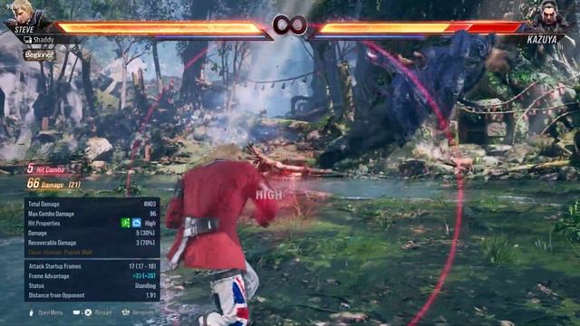Simple High Damage Steve Combo - TEKKEN 8