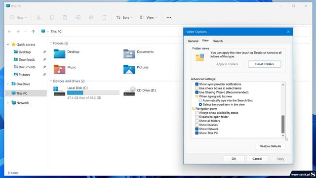 How to remove this pc icon from Windows 11 File Explorer. смотреть онлайн