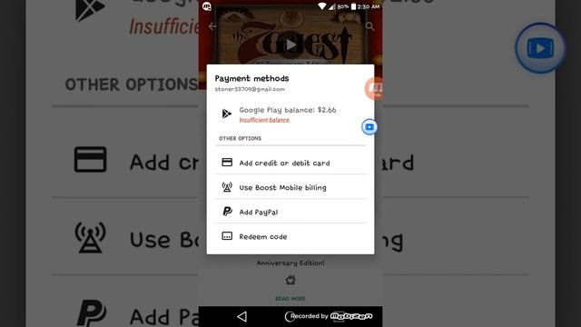 Boost Mobile billing integrated with Google Play смотреть онлайн