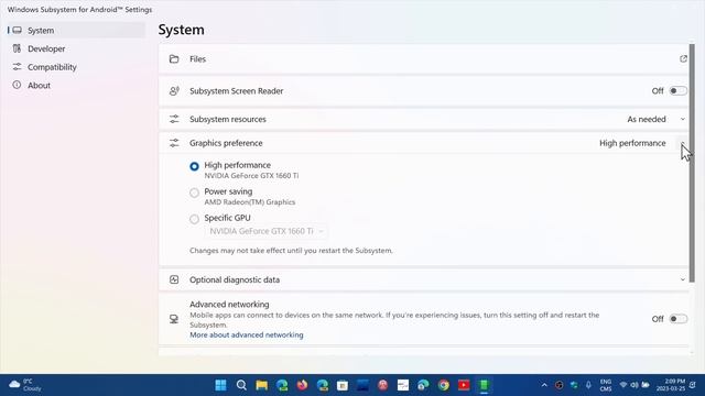 Windows 11 Android Subsystem has settings page смотреть онлайн