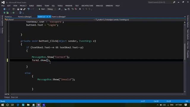 Adding new form in C# tutorial смотреть онлайн