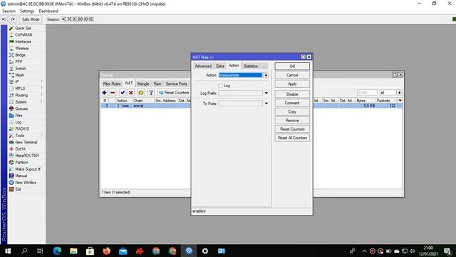 Basic Configuration Firewall NAT Masquerade смотреть онлайн