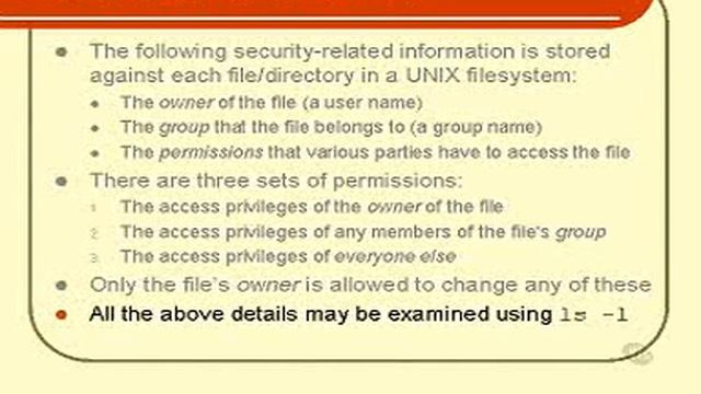 Linux and Unix Basics : File Protection Overview Part 1 смотреть онлайн