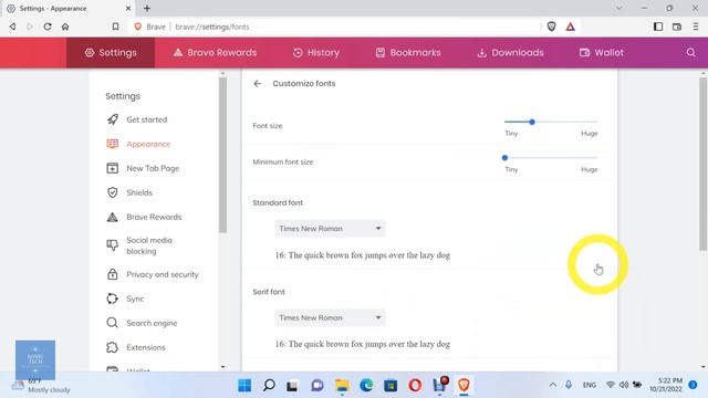 How to Customize Brave Browser Fonts | Change Font Size & Style смотреть онлайн