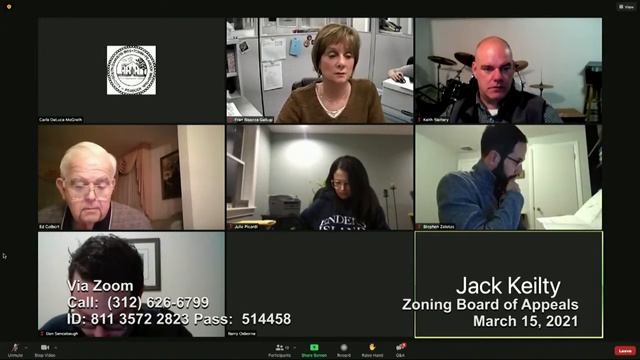 Zoning Board Meeting - March 15, 2021 смотреть онлайн