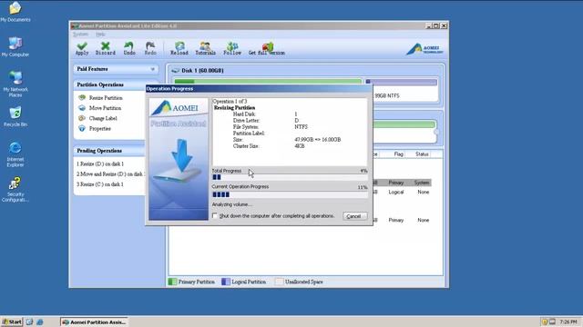 Free Resize Windows Server 2003 Partition Easily and Safely смотреть онлайн