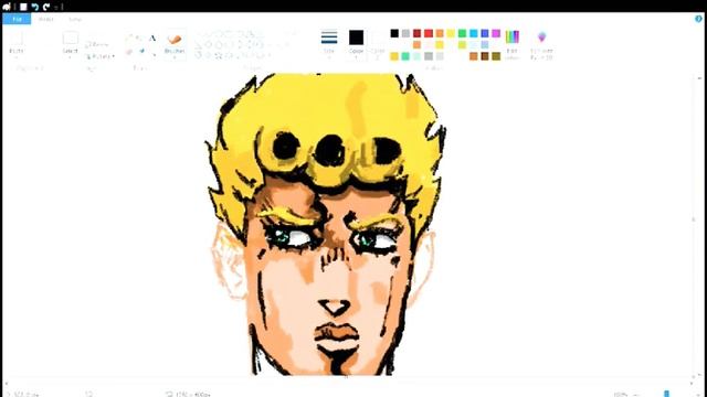 I DID A JOJO SPEEDPAINT USING WINDOWS PAINT + MOUSE смотреть онлайн