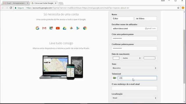 como criar conta no Gmail 2018 🔵 смотреть онлайн