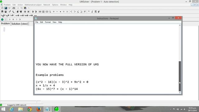 UMS (Universal Math Solver) Full Version Free Download v10.0 + crack смотреть онлайн