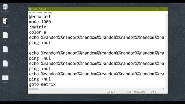 How to create Perfect Matrix rain effect on Windows/Notepad | Complete Rainbow Code | Very Easy |সহ смотреть онлайн