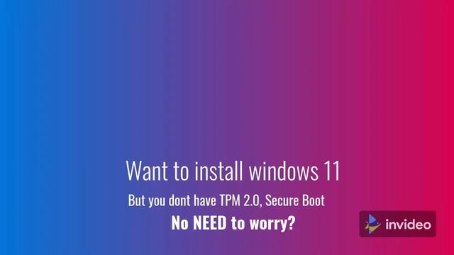 how to install Genuine Windows 11 without TPM 2.0 and Secure Boot.💯💯 смотреть онлайн