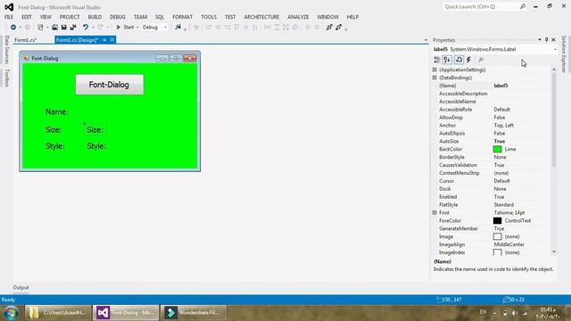 How To Create Program [ Change Font Form By Tool FontDialog Using Csharp/WinForms ] in C#/WinForms смотреть онлайн