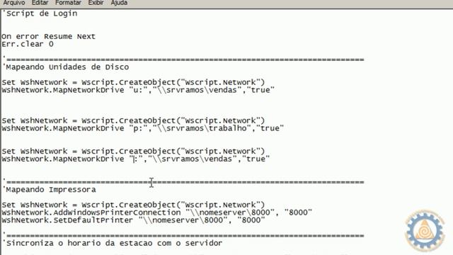 Windows 2008 Server - Script de Logon com VBScript VBS - Aula 9.2 - www.professorramos.com смотреть онлайн
