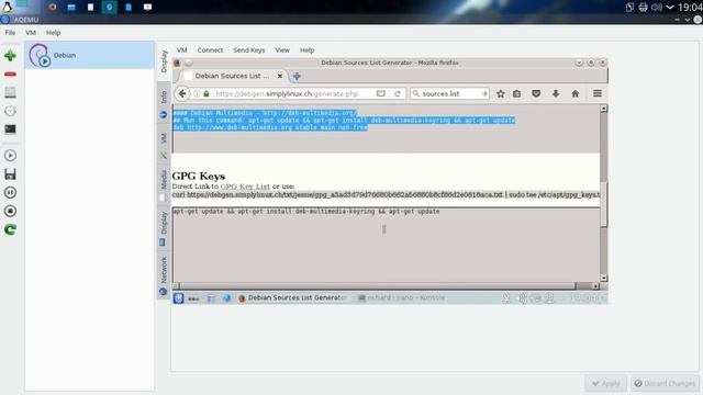 Debian - Configurações Básicas | Editando o Arquivo Sources смотреть онлайн