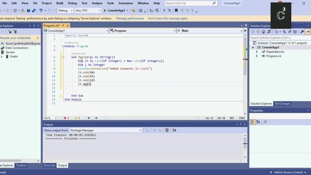 Examples for Lists Properties in Visual Basic.NET using Visual Studio | Lists Properties and Method смотреть онлайн