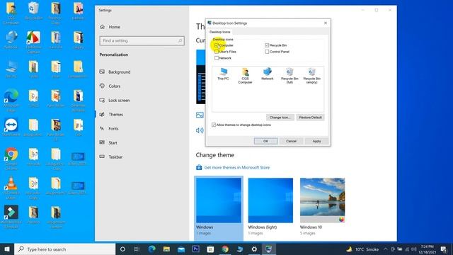 How to add my computer icon on desktop in windows 10 | How to add my computer icon смотреть онлайн