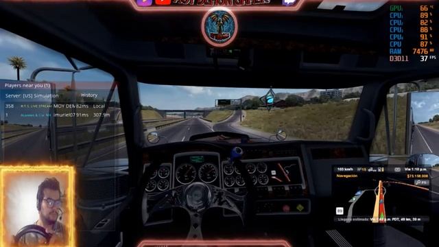 🔴AMERICAN TRUCK SIMULATOR RUTA DE MADRUGADA смотреть онлайн