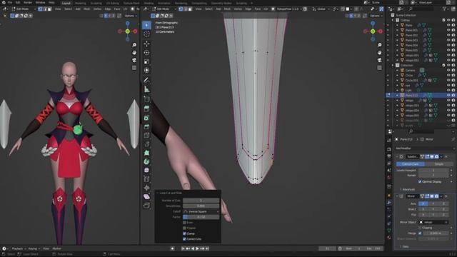 Blender - Ahri Fire Fox League of Legends смотреть онлайн