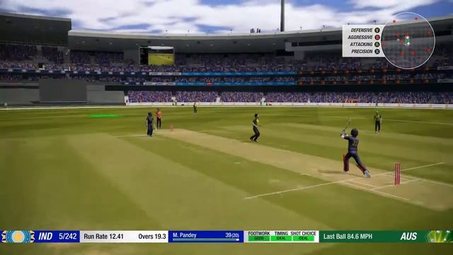 IND vs AUS second T20 last over thrill Hardik Pandya match's Hitting 720p HD | Cricket 19 Game pla смотреть онлайн