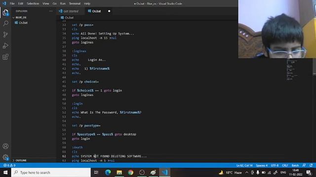 Make Operating System (easy) in Batch смотреть онлайн