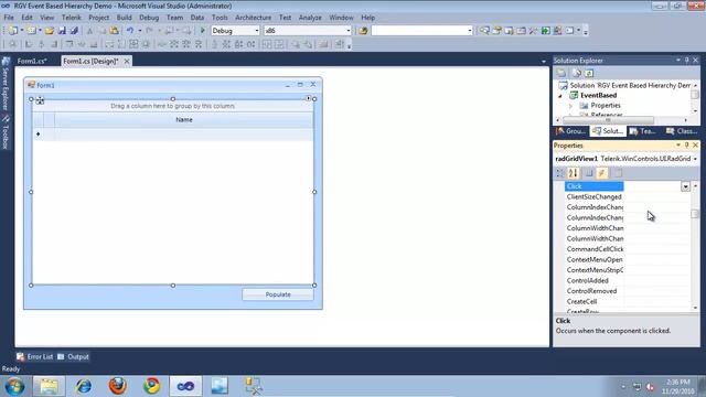 Event Based Hierarchies with RadGridView for WinForms смотреть онлайн