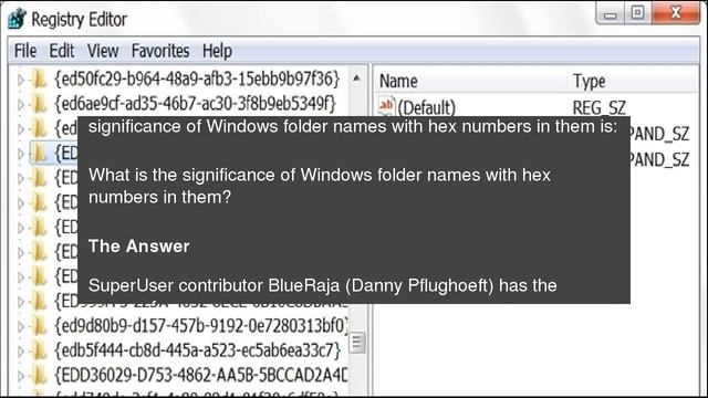 What Is the Significance of Windows Folder Names With Hex Numbers in Them? смотреть онлайн
