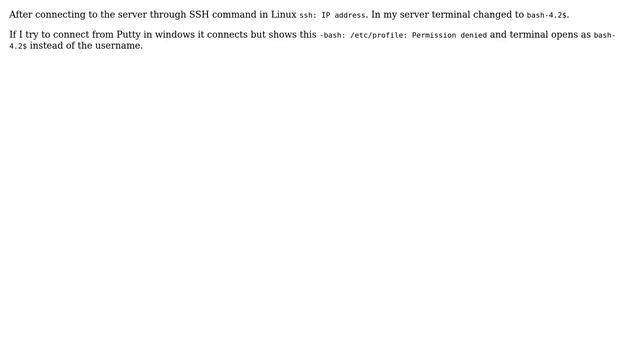 Unix & Linux: Instead of username bash-4.2$ is displayed. How can I resolved that? смотреть онлайн