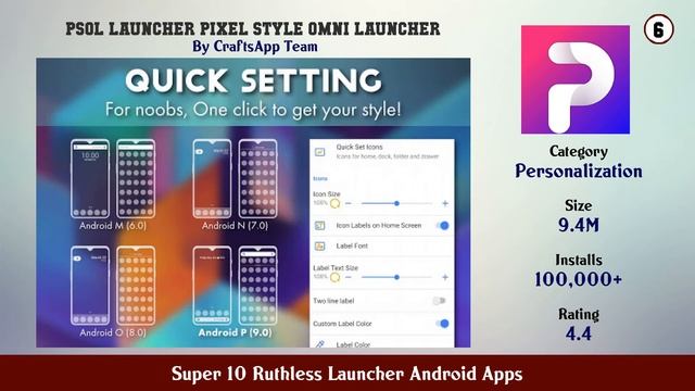 Super 10 Ruthless Launcher Android Apps смотреть онлайн