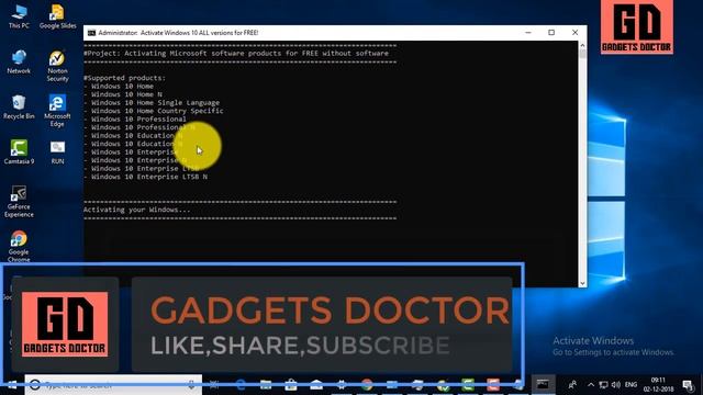 How To Activate Windows 10 Pro Free Without Any Software смотреть онлайн