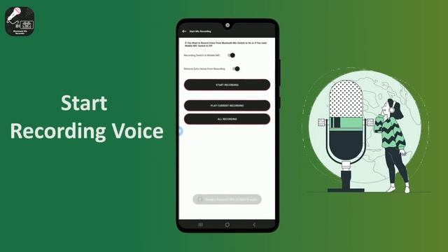 Record Audio from Bluetooth Mic in android смотреть онлайн