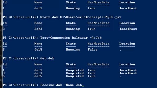11 Фоновые задания в Windows PowerShell 2 0 смотреть онлайн