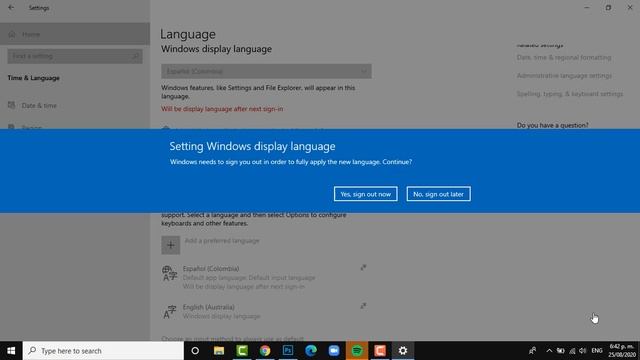 How to change Languague on Windows 10 - Easy and Step By Step смотреть онлайн