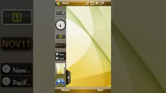 Samsung Omnia Windows Mobile UI смотреть онлайн