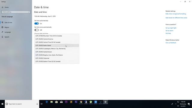 Windows 10 Change Time Zone смотреть онлайн