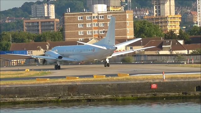 *New* SkyWork Airlines Saab 2000 (HB-IZB) at London City Airport - 22/07/16 смотреть онлайн