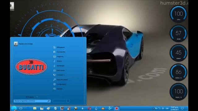 SKIN BUGATTI -3D- WINDOWS 10 FALL CREATORS -R3 смотреть онлайн