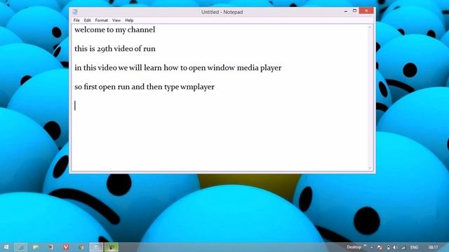 how to open window media player using run смотреть онлайн