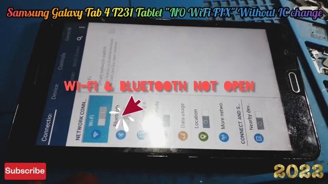 Samsung Tab 4 SM-T231 wifi and bluetooth problem FIXED (without IC change) смотреть онлайн