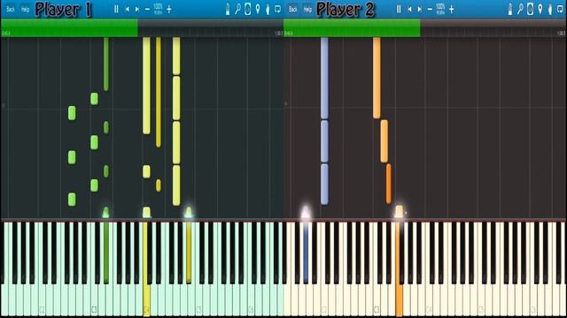 Designed By Apple - Intention, "Receives" by Keith Kenniff, Synthesia, Piano Duet смотреть онлайн