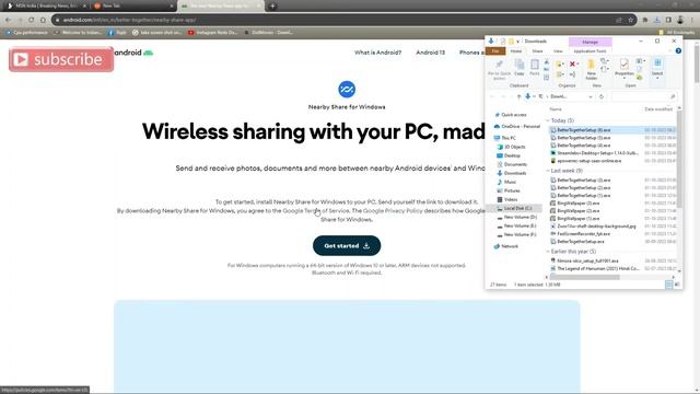 Nearby Share Windows 11 — Transfer Files Between Android to PC (2023) смотреть онлайн