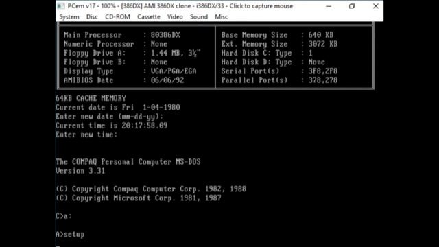 PCem #13 - Windows386 2.1 смотреть онлайн