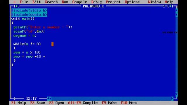 C Program to find the Palindrome number | Simple C program with example | смотреть онлайн
