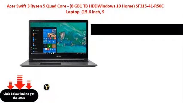 Acer Swift 3 Ryzen 5 Quad Core - (8 GB1 TB HDDWindows 10 Home) SF315-41-R50C Laptop (15.6 inch, S смотреть онлайн