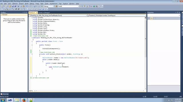Code For Reading an XML File Using XmlTextReader смотреть онлайн
