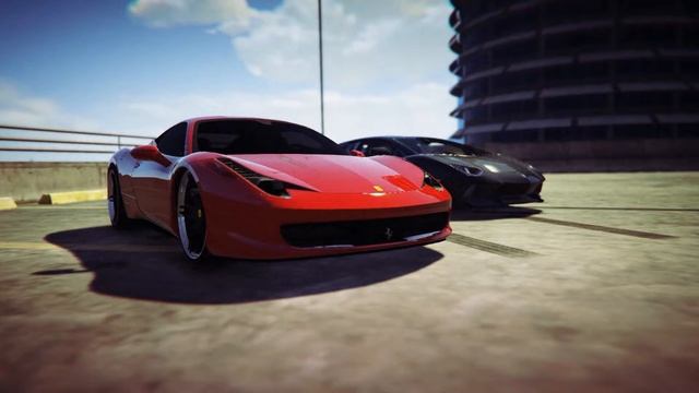 GTA 5 - Ferrari 458 Italia & Lamborghini Aventador смотреть онлайн