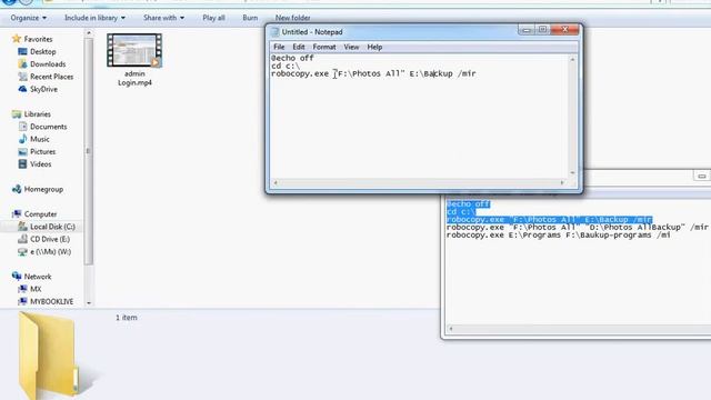 Setting up home network and auto backup in Windows смотреть онлайн