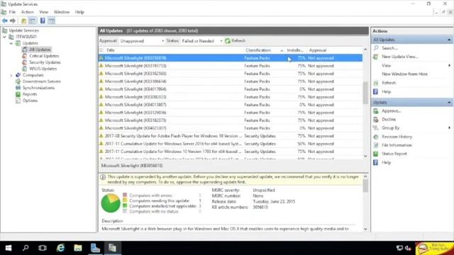 Buoi9 5 Approving and Deploying Updates with WSUS смотреть онлайн