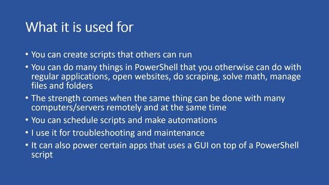 PowerShell for beginners part 1 / 5 смотреть онлайн